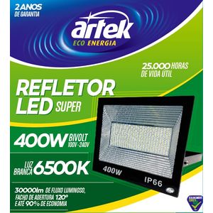 REFLETOR LED ARTEK (A7) 400W 6.500K 100-240V